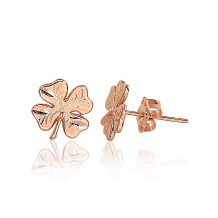 Classic Studs,  - Gold classic studs earrings, Red Gold 585 fineness