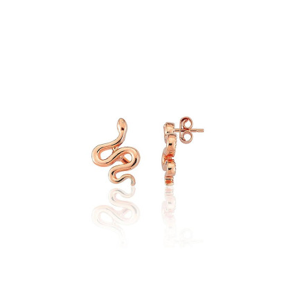 Classic Studs,  - Gold classic studs earrings, Red Gold 585 fineness