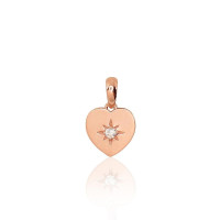 Zelta kulons, 0.42 g, Sarkanais Zelts 585 prove, Cirkoni