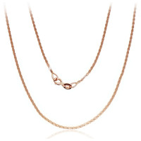 Zelta ķēdīte Gliemezis 1.15 mm, 50, 1.71 g, Sarkanais Zelts 585 prove