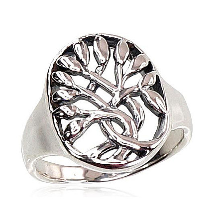 Women,  - Silver ring, 18, 5.5 g, Silver 925 fineness, oxide (Plating)