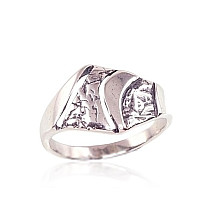 Серебряное кольцо, Серебро 925 проба, оксид (покрытие)