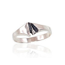 Серебряное кольцо, Серебро 925 проба, оксид (покрытие)
