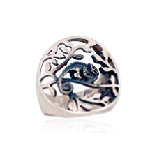 Серебряное кольцо, Серебро 925 проба, оксид (покрытие)
