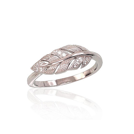 Women,  - Silver ring, Silver 925 fineness, Rhodium (Plating), Zirkons