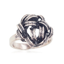 Серебряное кольцо, Серебро 925 проба, оксид (покрытие)