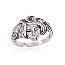 Silver ring, 18, 5.7 g, Silver 925 fineness, oxide (Plating)