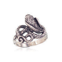 Серебряное кольцо, 17, 5.1 g, Серебро 925 проба, оксид (покрытие)