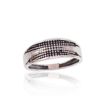 Серебряное кольцо, Серебро 925 проба, оксид (покрытие)