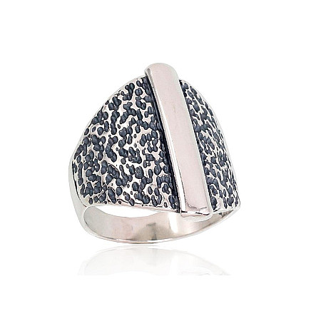 Women,  - Silver ring, 17.5, 6.2 g, Silver 925 fineness, oxide (Plating)