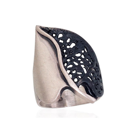 Women,  - Silver ring, Silver 925 fineness, oxide (Plating)