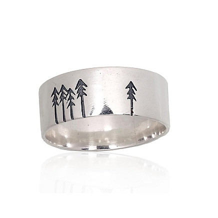 Women,  - Silver ring, 17.5, 4.4 g, Silver 925 fineness, oxide (Plating)