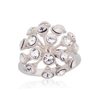 Серебряное кольцо, Серебро 925 проба, Кристаллы