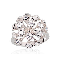 Серебряное кольцо, Серебро 925 проба, Кристаллы