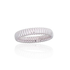 Серебряное кольцо, 17, 2.7 g, Серебро 925 проба, родий (покрытие)