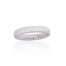 Серебряное кольцо, 18, 2.9 g, Серебро 925 проба, родий (покрытие)