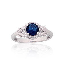 Серебряное кольцо, 18, 2.8 g, Серебро 925 проба, родий (покрытие), Цирконы