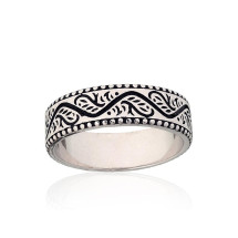 Серебряное кольцо, Серебро 925 проба, оксид (покрытие)