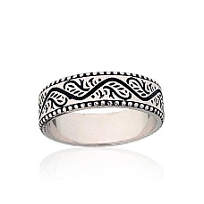 Silver ring, 19, 4.3 g, Silver 925 fineness, oxide (Plating)