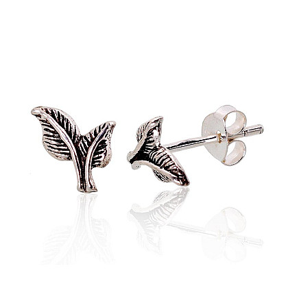 stud,  - Silver stud earrings, Silver 925 fineness, oxide (Plating)