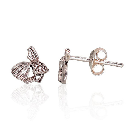 stud,  - Silver stud earrings, Silver 925 fineness, oxide (Plating)