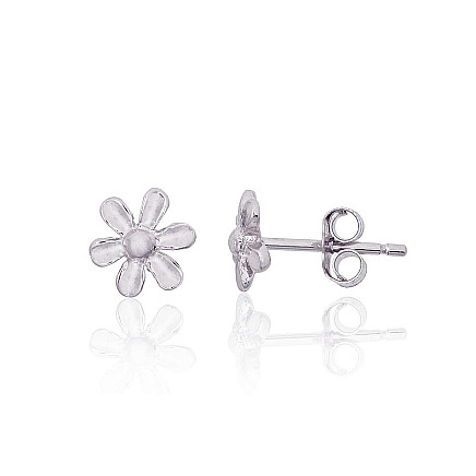stud,  - Silver stud earrings, Silver 925 fineness, Rhodium (Plating)