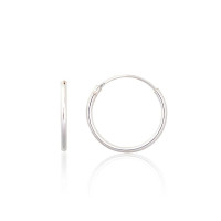 Серебряные серьги-кольца, 0.4 g, Серебро 925 проба