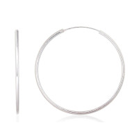 Серебряные серьги-кольца, 5 g, Серебро 925 проба