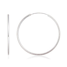 Серебряные серьги-кольца, 5 g, Серебро 925 проба