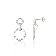 Серебряные серьги-пуссеты, 2.7 g, Серебро 925 проба