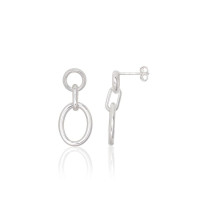Sudraba auskari-puseti, 2.8 g, Sudrabs 925 prove