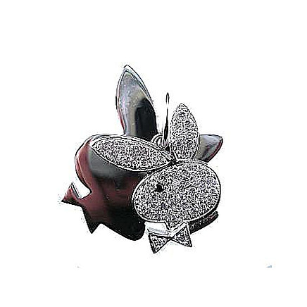 Women,  - Silver pendant, Silver 925 fineness, Rhodium (Plating), Zirkons