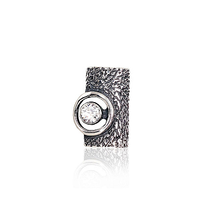 Sieviešu,  - Sudraba kulons, 2.6 g, Sudrabs 925 prove, oksids (pārklājums), Cirkoni
