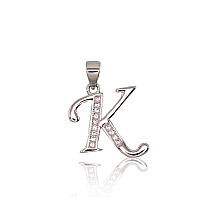 Sudraba kulons, 1.9 g, Sudrabs 925 prove, rodijs (pārklājums), Cirkoni