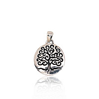 Серебряный кулон, 4.1 g, Серебро 925 проба, оксид (покрытие)