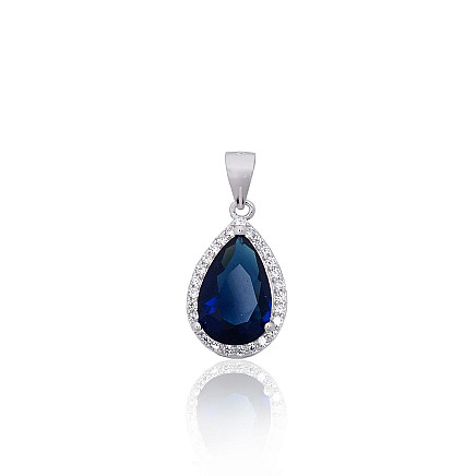 Women,  - Silver pendant, Silver 925 fineness, Rhodium (Plating), Zirkons