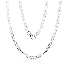 Silver chain Rombo 2, 8 mm, diamond cut, Silver 925 fineness