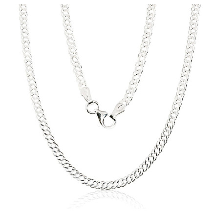 Viriešiem,  - Sudraba ķēdīte Rombs 2, 8 mm, dimantu apstrādājums, Sudrabs 925 prove
