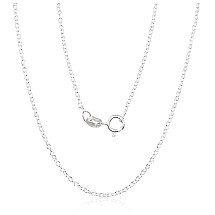 Silver chain Anchor round 1,1 mm, 50, 2.5 g, Silver 925 fineness