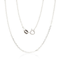 Серебряная цепочка Якорное 1.2 мм , алмазная обработка граней, 40, 2.5 g, Серебро 925 проба