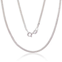 Серебряная цепочка Картье 2 мм , алмазная обработка граней, 45, 4.8 g, Серебро 925 проба
