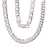 Sudraba ķēdīte Dubultais rombs 6 mm , dimantu apstrādājums, 50, 30.1 g, Sudrabs 925 prove