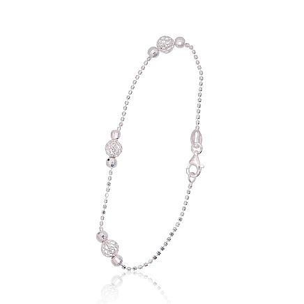 Bracelets,  - Silver bracelet, 18, 2.5 g, Silver 925 fineness