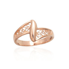 Zelta gredzens, 20, 2.57 g, Sarkanais Zelts 585 prove