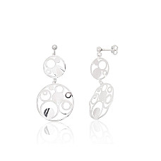 Silver stud earrings, Silver 925 fineness