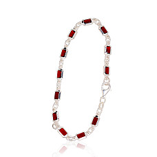 Silver bracelet, Silver 925 fineness, Zirkons