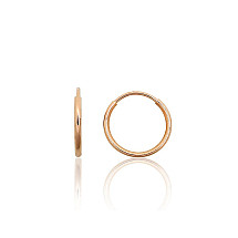 Gold rings-earrings, 0.51 g, Red Gold 585 fineness