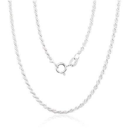 Ķēdītes,  - Sudraba ķēdīte Tauvas (Rope) 2 mm, Sudrabs 925 prove