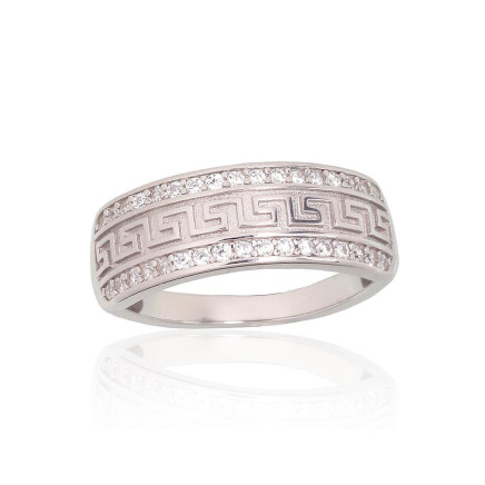 Women,  - Silver ring, Silver 925 fineness, Rhodium (Plating), Zirkons