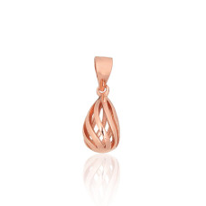 Silver pendant, Silver 925 fineness, red gold (Plating)